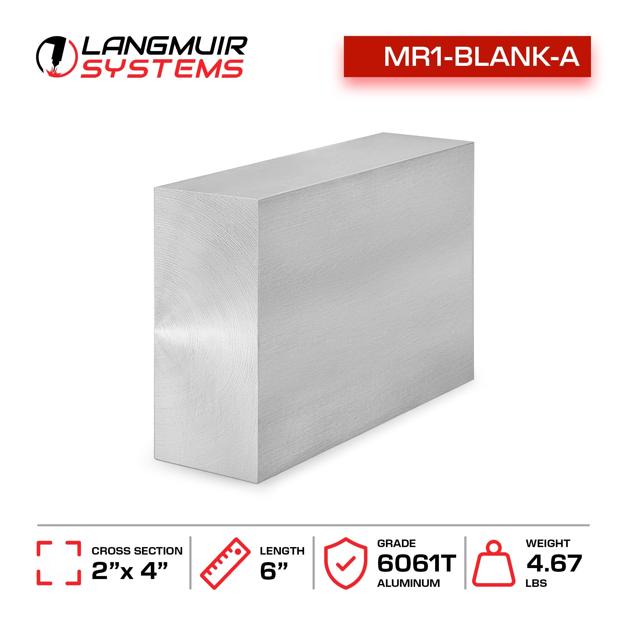 MR-1 6061-T6 Aluminum Billet