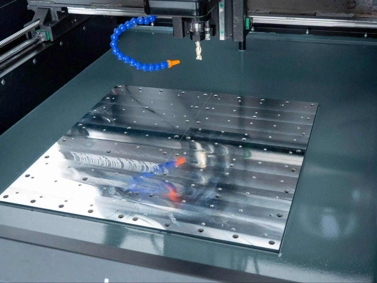 MR-1 Machine Base after skim cut with Fly Cutter
