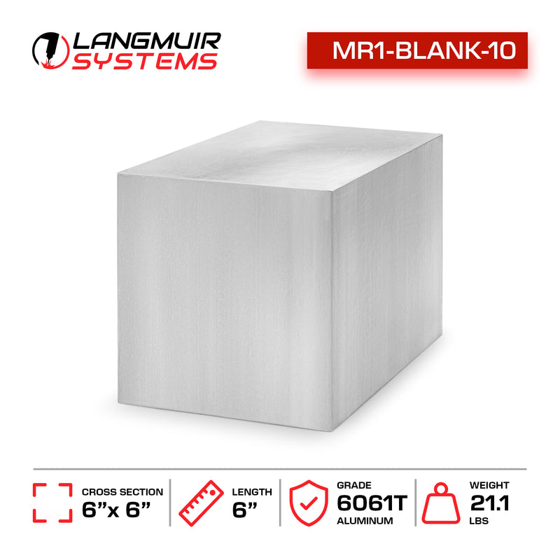 6"x6"x6" 6061-T6 Aluminum Billet