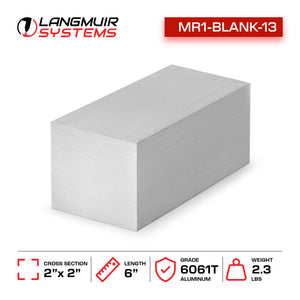 6"x2"x2" 6061-T6 Aluminum Billet