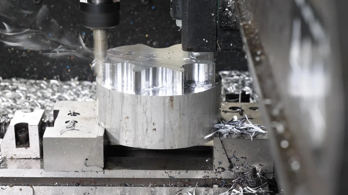Cutting an Aluminum Sprocket at 5 MRR
